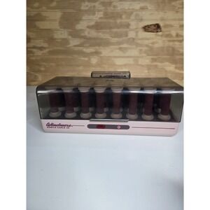 Windmere Gentle Curls 24 Model Ss 242D VTG Flocked Hot Rollers Curlers 20 Clip